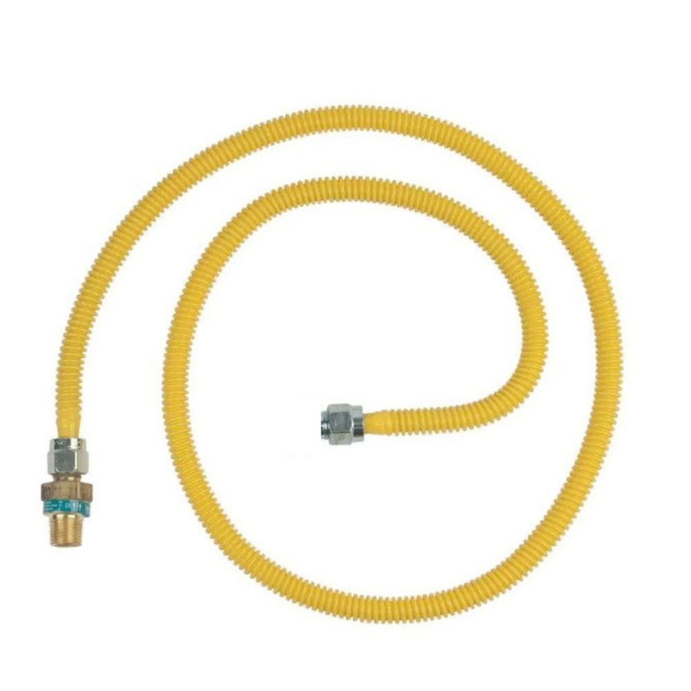 BrassCraft Gas Connector Hose CSSD64TE-60, 1/2" MIP x 60" (1/2" O.D.) *Read